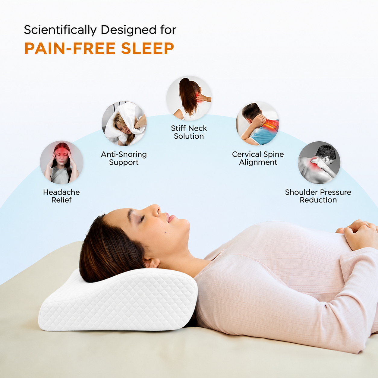 SleepOwl™ -  Memory Foam Orthopedic Pillow